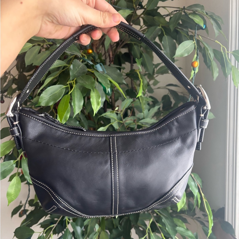 Coach Hobo Leather 9541 Black Shoulder bag / purse Y2K